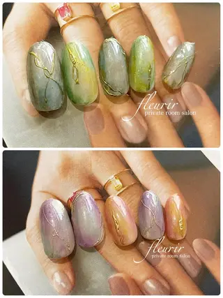 ネイル フルリール 【プライベートサロンのネイルデザイン