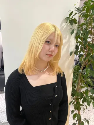 カラー AO所属・RISAKO 艶髪モテヘア🎀府中のヘアスタイル