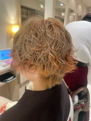 パーマ ナカタ ユウナのヘアスタイル