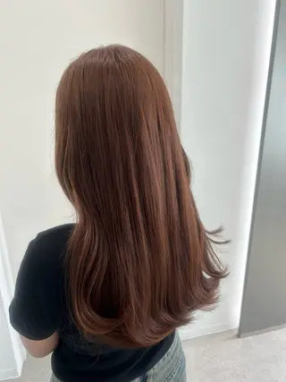 ロング カラー 愛結 暖色カラー🎀🩰のヘアスタイル
