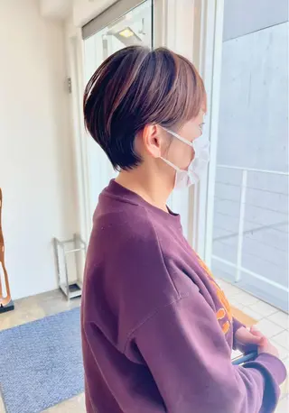 ショート ショート/ボブ/縮毛 三上達大のヘアスタイル