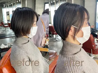 ショート カラー 🕊miki モテ髪🫧のヘアスタイル