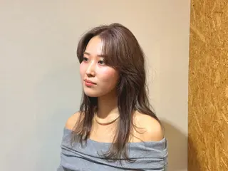 ロング カラー ✂︎cadre✂︎ 🪶かまだれいし🪶のヘアスタイル