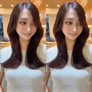 セミロング 🌈韓国レイヤー🌈 銀座　KANAのヘアスタイル