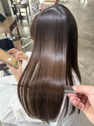 ロング 【💎ツヤ髪💎】 ダメージレスカラー✨のヘアスタイル