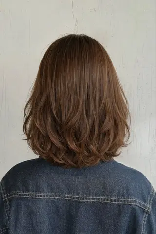 ミディアム パーマ MODEK's阿倍野 SANAのヘアスタイル