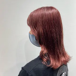 ミディアム 新宿/韓国ヘア 中明度カラー/かやのヘアスタイル