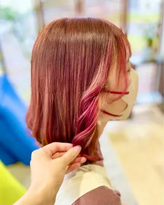 ミディアム カラー 太田 未来のヘアスタイル
