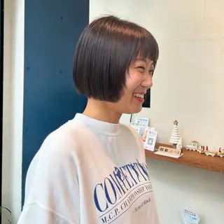ショート カラー 柳川沙羅 🌿透明感カラーのヘアスタイル