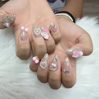 ネイル 🎀nana🫧 ワンホンネイル🎀のネイルデザイン