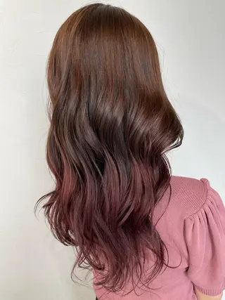 ロング 💖大人韓国ヘア💖 韓国艶カラー【銀座】のヘアスタイル