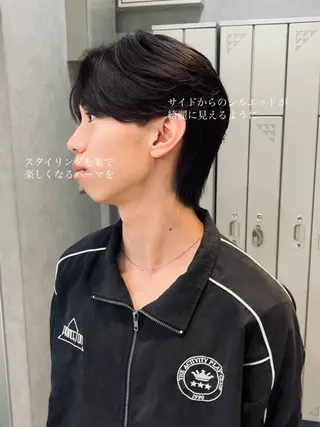 ショート メンズ 石満 諒 メンズ縮毛矯正のヘアスタイル