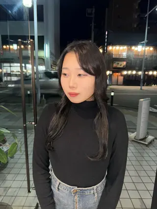 ロング カラー レイヤー/艶カラー /yuan⟡.·のヘアスタイル