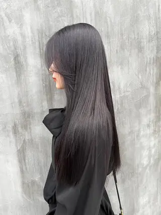 ロング レイヤーパーマ 竹之内竜矢のヘアスタイル