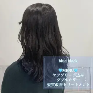 セミロング カラー ハイトーン/ダブルカ ラー/RINKA🎀のヘアスタイル