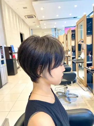 ショート ショート白髪染め無料 ／河瀬謙介のヘアスタイル