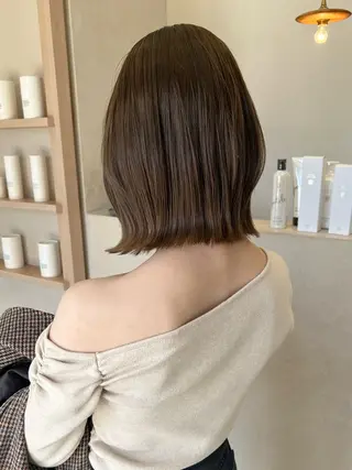 ミディアム カラー レイヤー/韓国ヘア 杉浦結梨のヘアスタイル