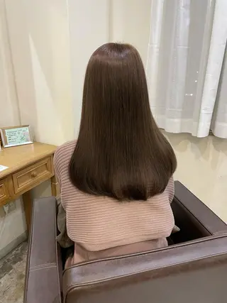 セミロング カラー ヘアアレンジ 髪質改善特化 🫧松野力也のヘアスタイル