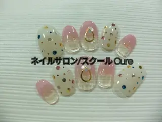ネイル ミディアム ネイルサロン Cureのネイルデザイン