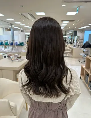 セミロング カラー お悩み改善 黄金比みくのヘアスタイル