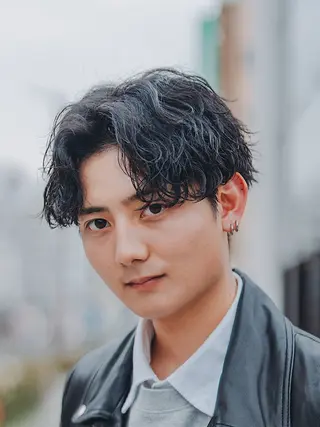 ショート パーマ SLASHメンズ専門 山口孔聖のヘアスタイル