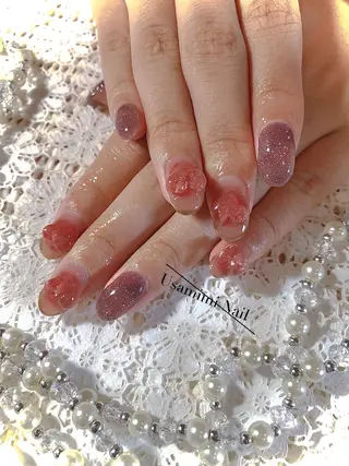 ミディアム ネイル USAMiMi 🐰💕のネイルデザイン