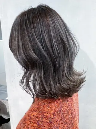 ミディアム カラー パーマ ヘアアレンジ ITbyALBUM 中野店のヘアスタイル