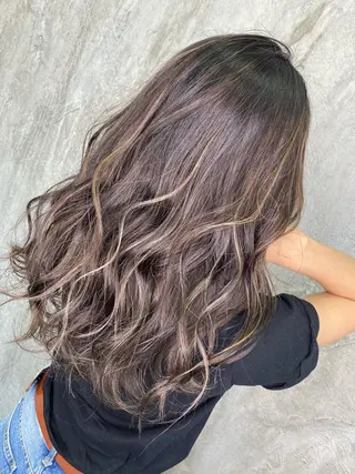 セミロング カラー MERRY所属・寺門 拓馬のヘアスタイル