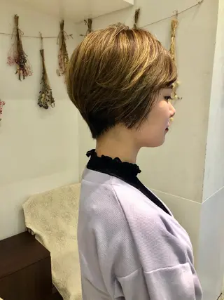 ショート カラー はだゆうき @hadadan08のヘアスタイル