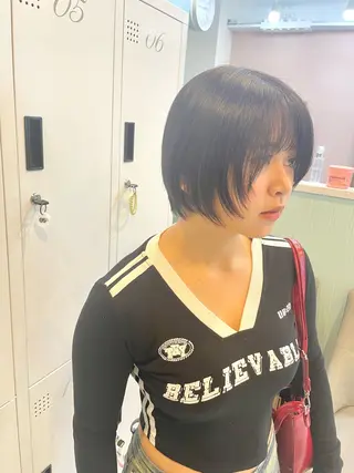 ショート 亀川蓮 Agu hairのヘアスタイル