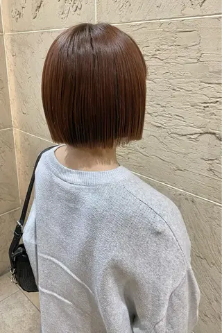 ミディアム カラー 菊地 紗矢のヘアスタイル