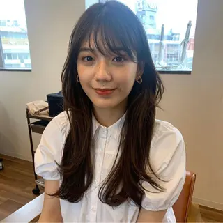 ミディアム 古沢 新のヘアスタイル