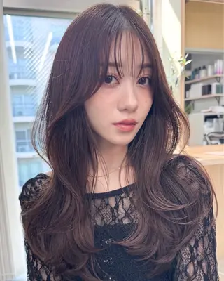 ロング カラー ✨レイヤーカット/透 名感カラー特化✨のヘアスタイル