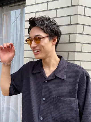 ショート パーマ メンズ パーマ特化美容師 mikuのヘアスタイル