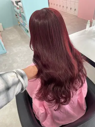 ロング カラー エフェクトブリーチ／ レイヤーカット／翔のヘアスタイル