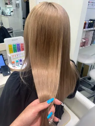 ロング EGO所属・ブリーチカラー💖 rukaのヘアスタイル