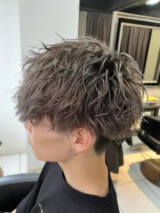 カラー パーマ メンズ パーマ特化美容師 茂木広幸のヘアスタイル