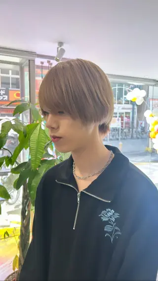 ショート カラー メンズ/ボブ/パーマ /くるみのマツエク・マツパデザイン