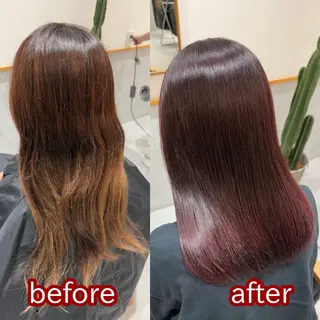 ミディアム カラー NAGASHIMA RINAのヘアスタイル