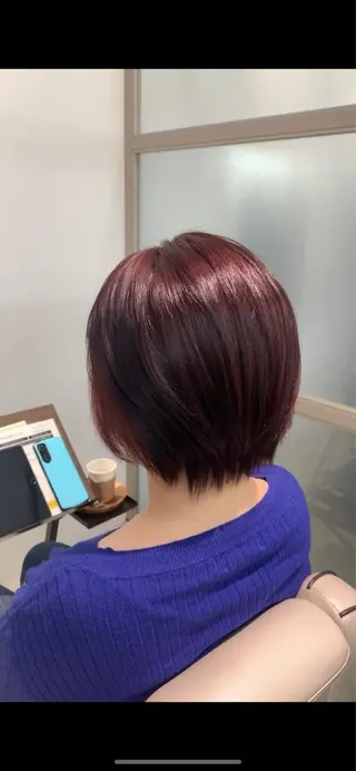 ショート 髪質改善×艶カラー Haruのヘアスタイル