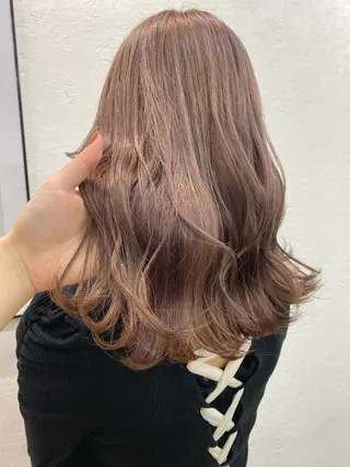 セミロング カラー ヘアアレンジ 小顔カット/艶 カラー特化♡MIHOのヘアスタイル