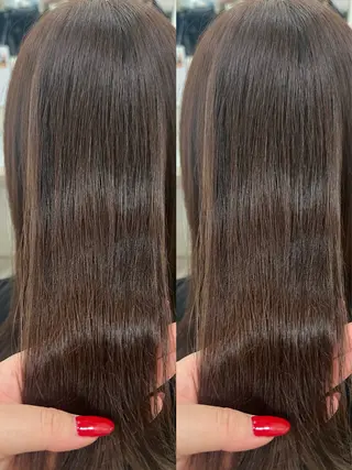 カラー 🎀韓国風レイヤー/ 切りっぱなしボブ🎀のヘアスタイル