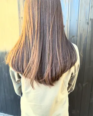 ロング カラー 青とそら いしざかのヘアスタイル