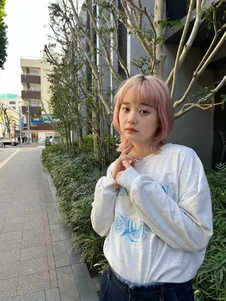 ミディアム カラー 浦和Lond 山本賢人のヘアスタイル