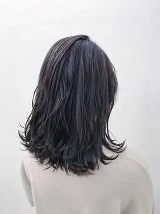 ミディアム カラー ブリーチカラー/ 岩破瑞希のヘアスタイル