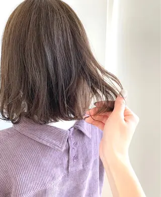 ミディアム GO TODAY  SHAiRE SALON岡山所属・Sana/ 耳ツボ/インナーのヘアスタイル