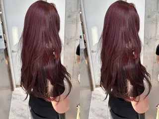 ミディアム rina／ベージュ ワンホン/韓国ヘアのヘアスタイル