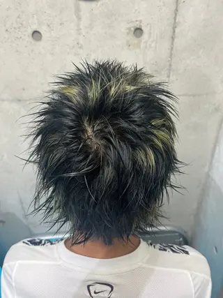 ショート カラー メンズ 個性派ウルフ/メンズ /ブリーチ/渋谷のヘアスタイル