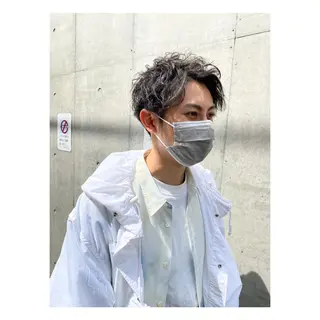 パーマ メンズ 菊池大一 溝の口パーマのヘアスタイル