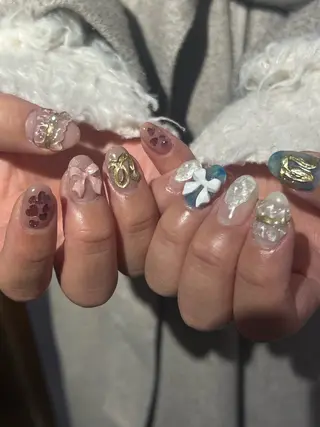 ネイル Hata nail 🎀個性派ニュアンスのネイルデザイン